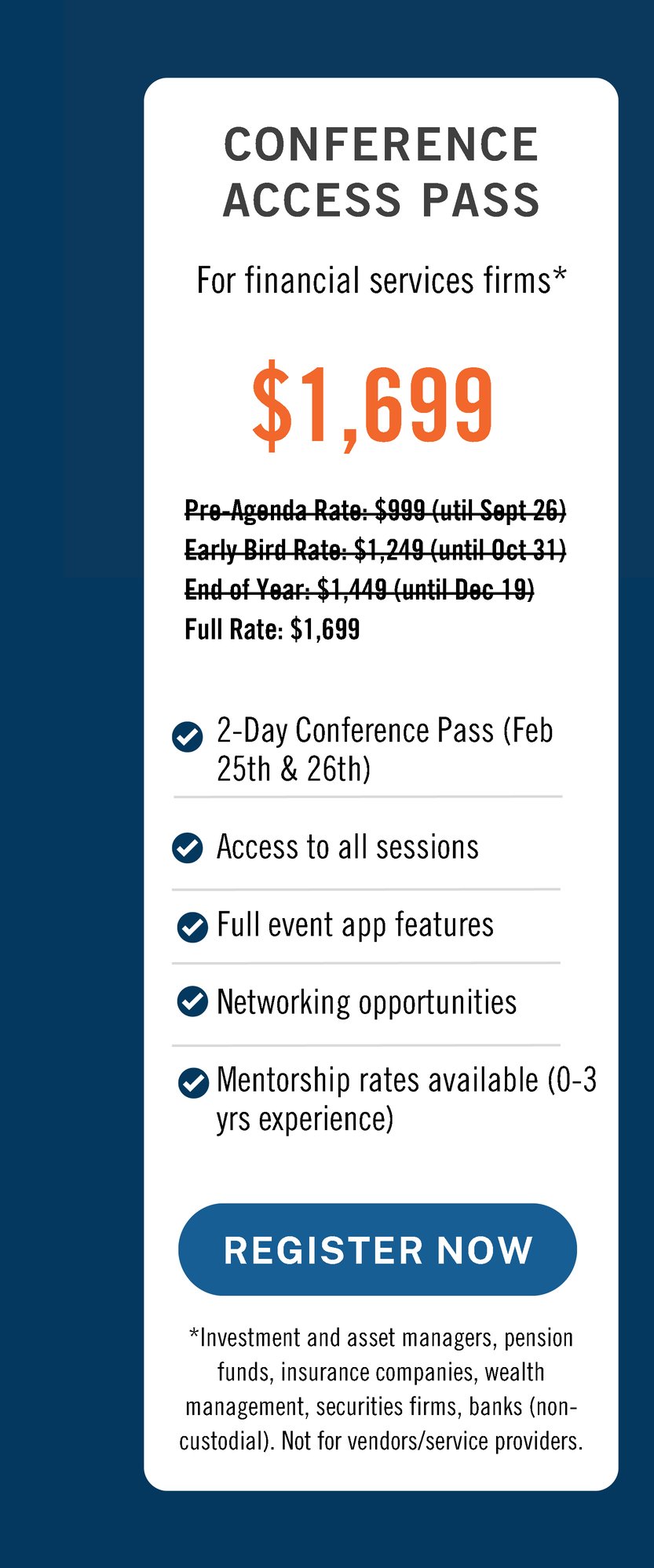 PMCR 2026 Pricing - Conference Access Pass