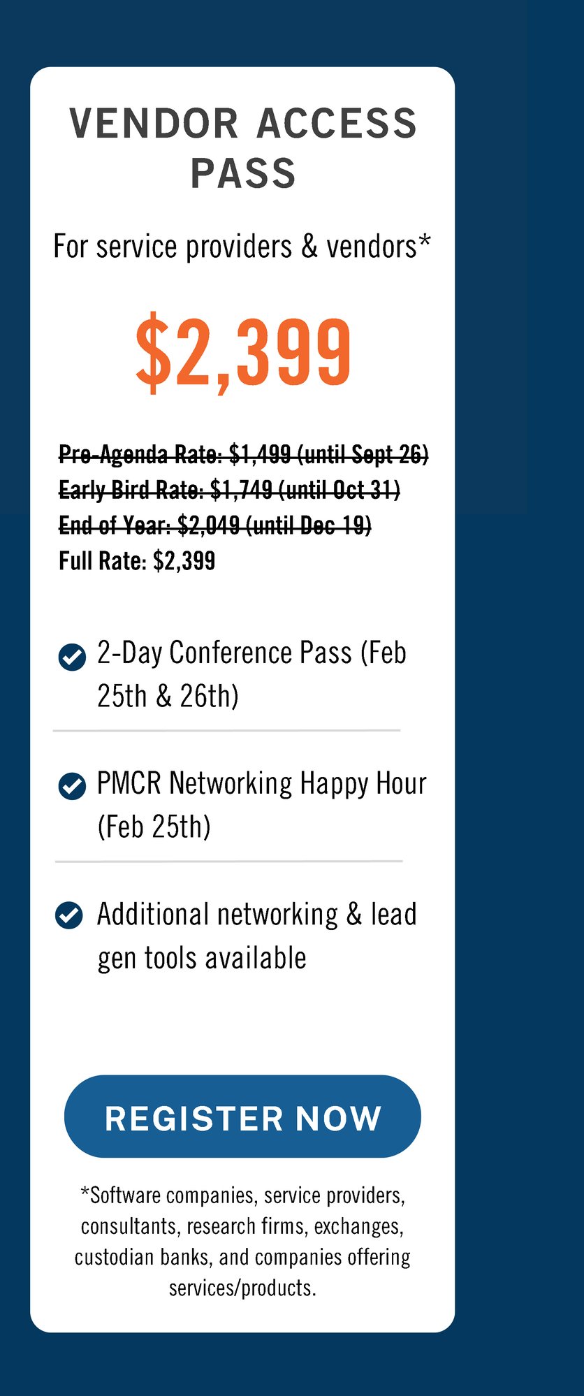 PMCR 2026 Pricing Chart- FULL RATE - right1 - update