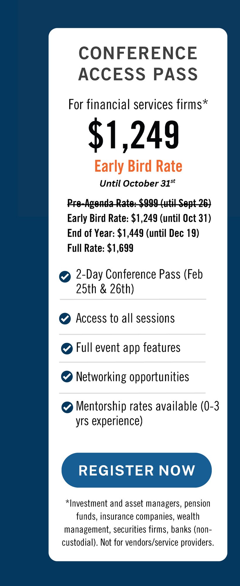 PMCR 2026 Pricing 